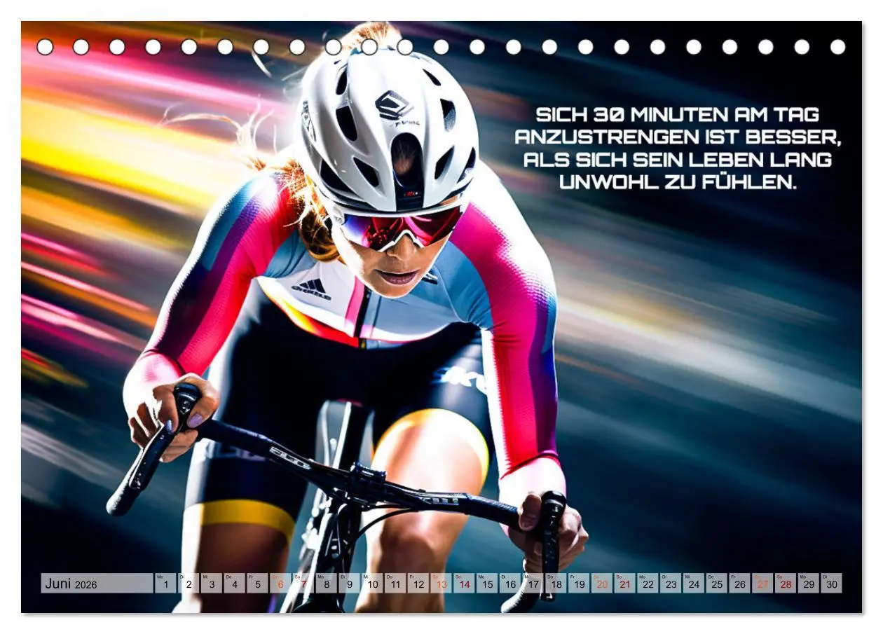 Bild: 9783457500507 | Rennrad und Motivation (Tischkalender 2026 DIN A5 quer), CALVENDO...