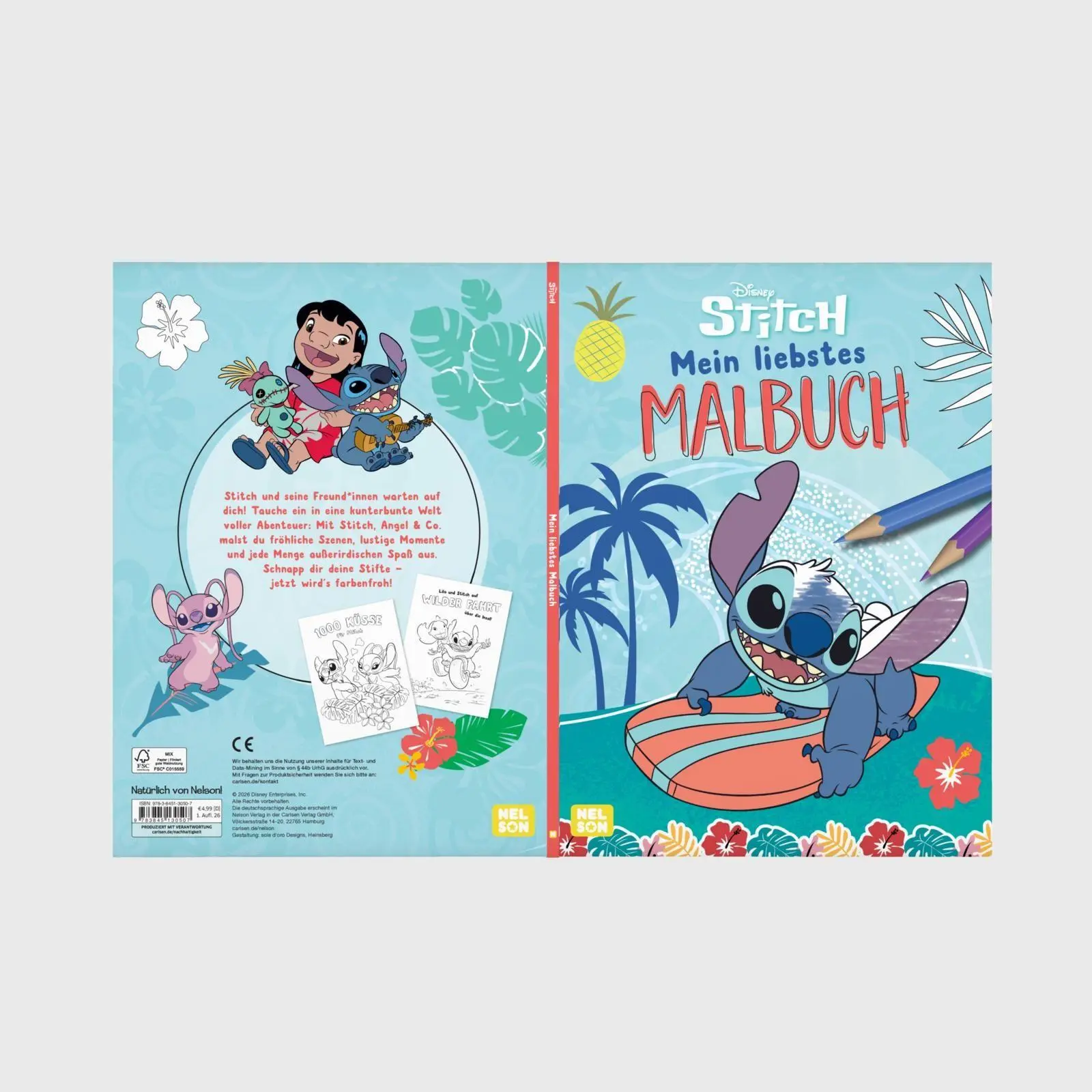Bild: 9783845130507 | Disney Kreative Beschäftigung: Stitch: Mein liebstes Malbuch | Buch