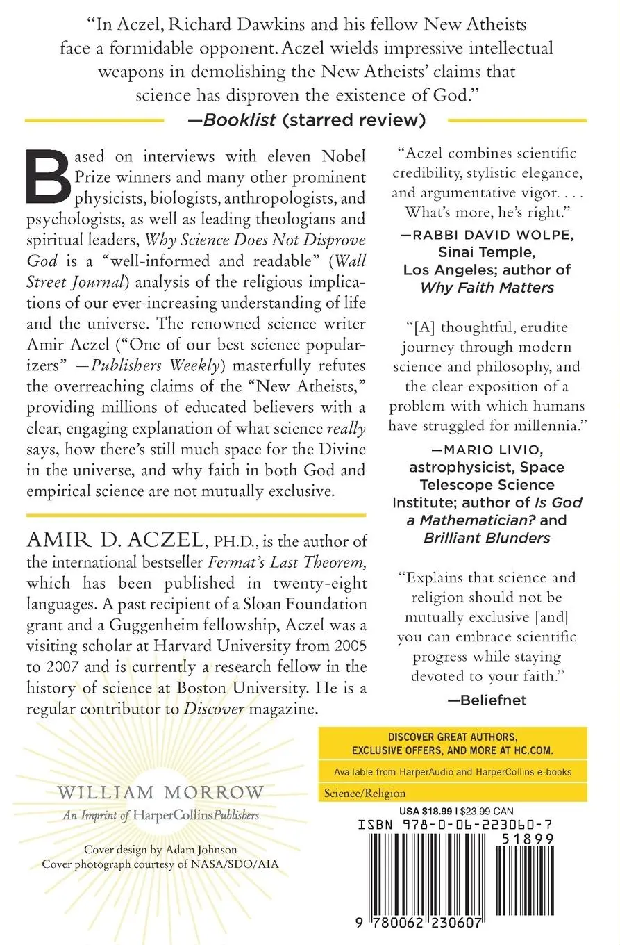 Rückseite: 9780062230607 | Why Science Does Not Disprove God | Amir Aczel | Taschenbuch | 2020