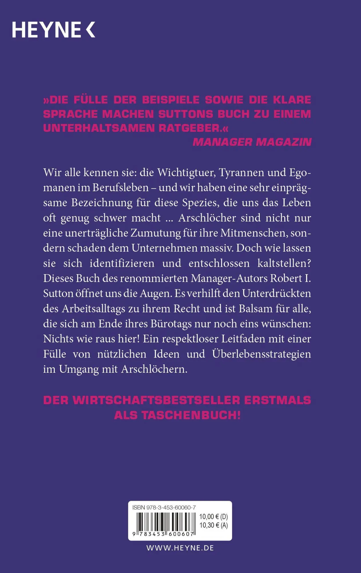 Bild: 9783453600607 | Der Arschloch-Faktor | Robert I. Sutton | Taschenbuch | 192 S. | 2008