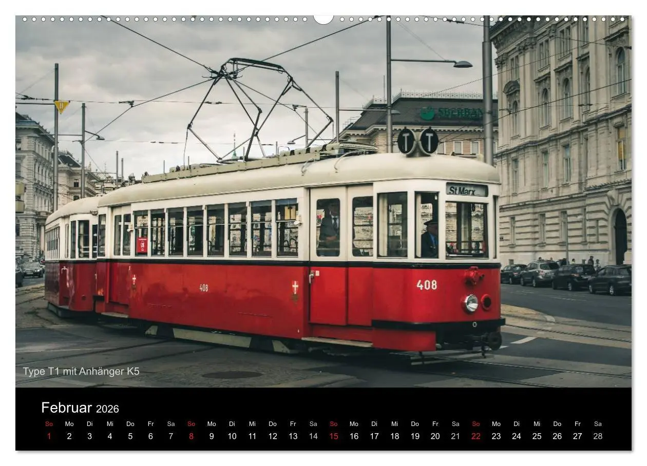 Bild: 9783457970607 | Historische Straßenbahnen in Wien (Wandkalender 2026 DIN A2 quer),...