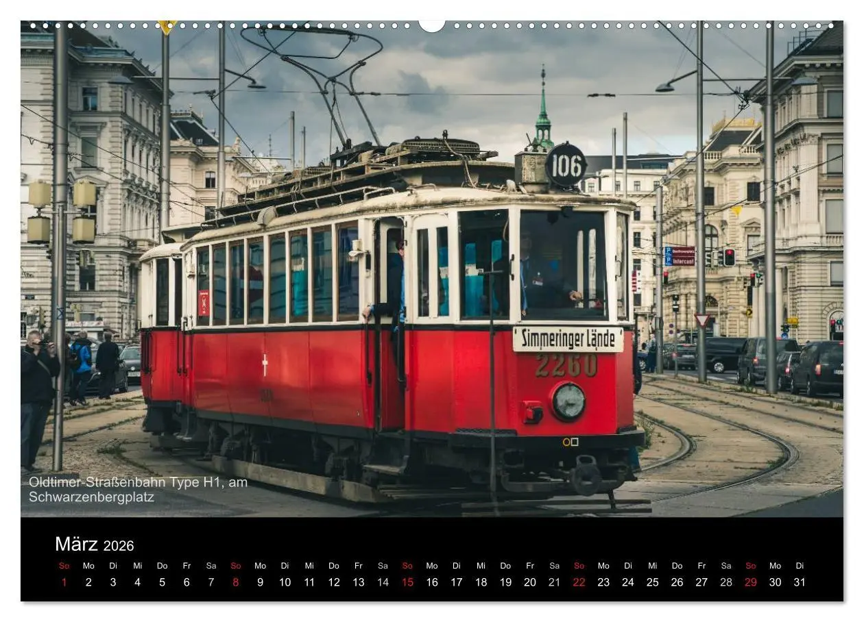 Bild: 9783457970607 | Historische Straßenbahnen in Wien (Wandkalender 2026 DIN A2 quer),...