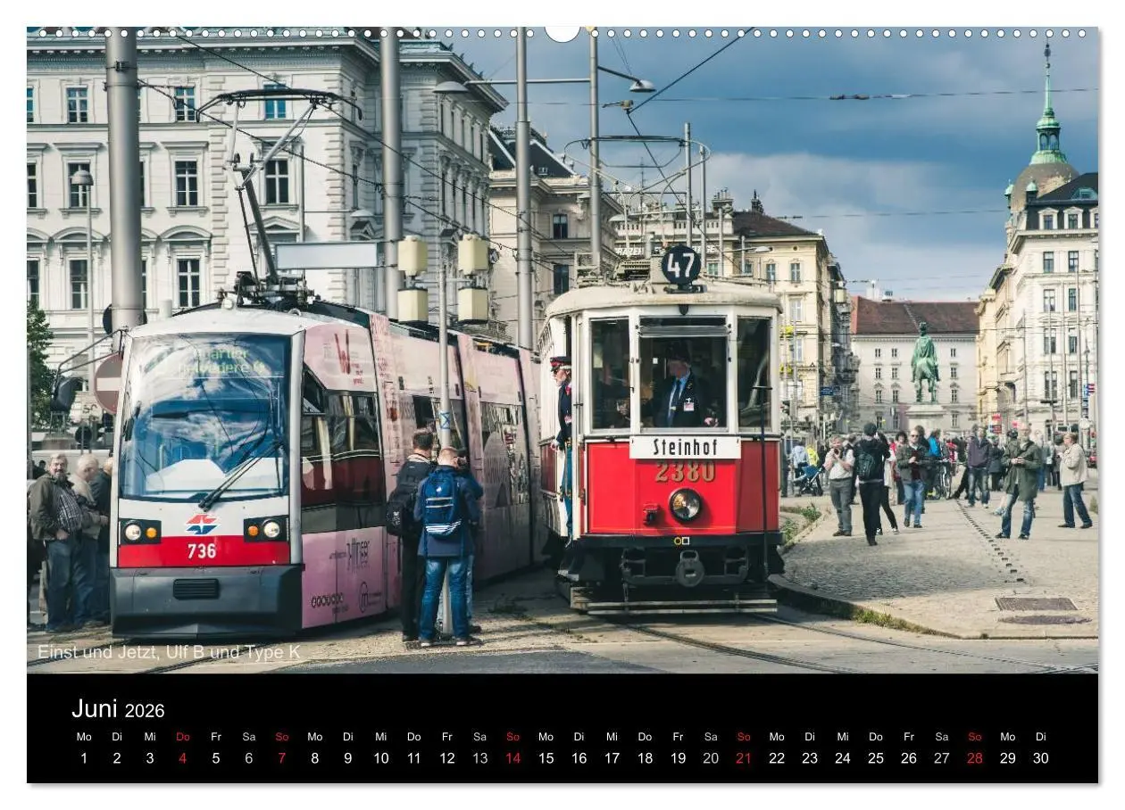 Bild: 9783457970607 | Historische Straßenbahnen in Wien (Wandkalender 2026 DIN A2 quer),...