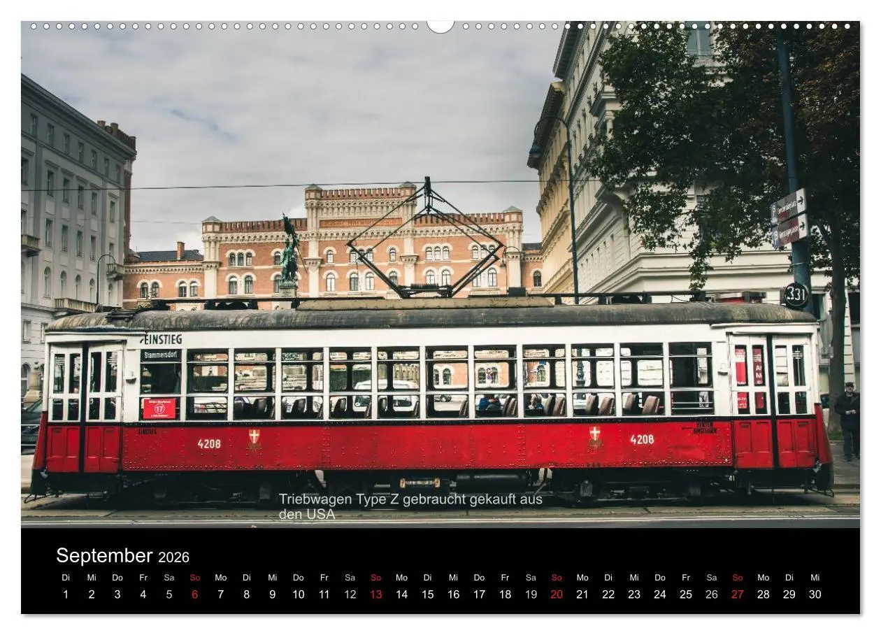 Bild: 9783457970607 | Historische Straßenbahnen in Wien (Wandkalender 2026 DIN A2 quer),...