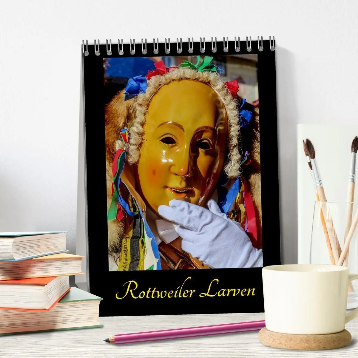 Bild: 9783516680607 | Rottweiler Larven (Tischkalender 2026 DIN A5 hoch), CALVENDO...