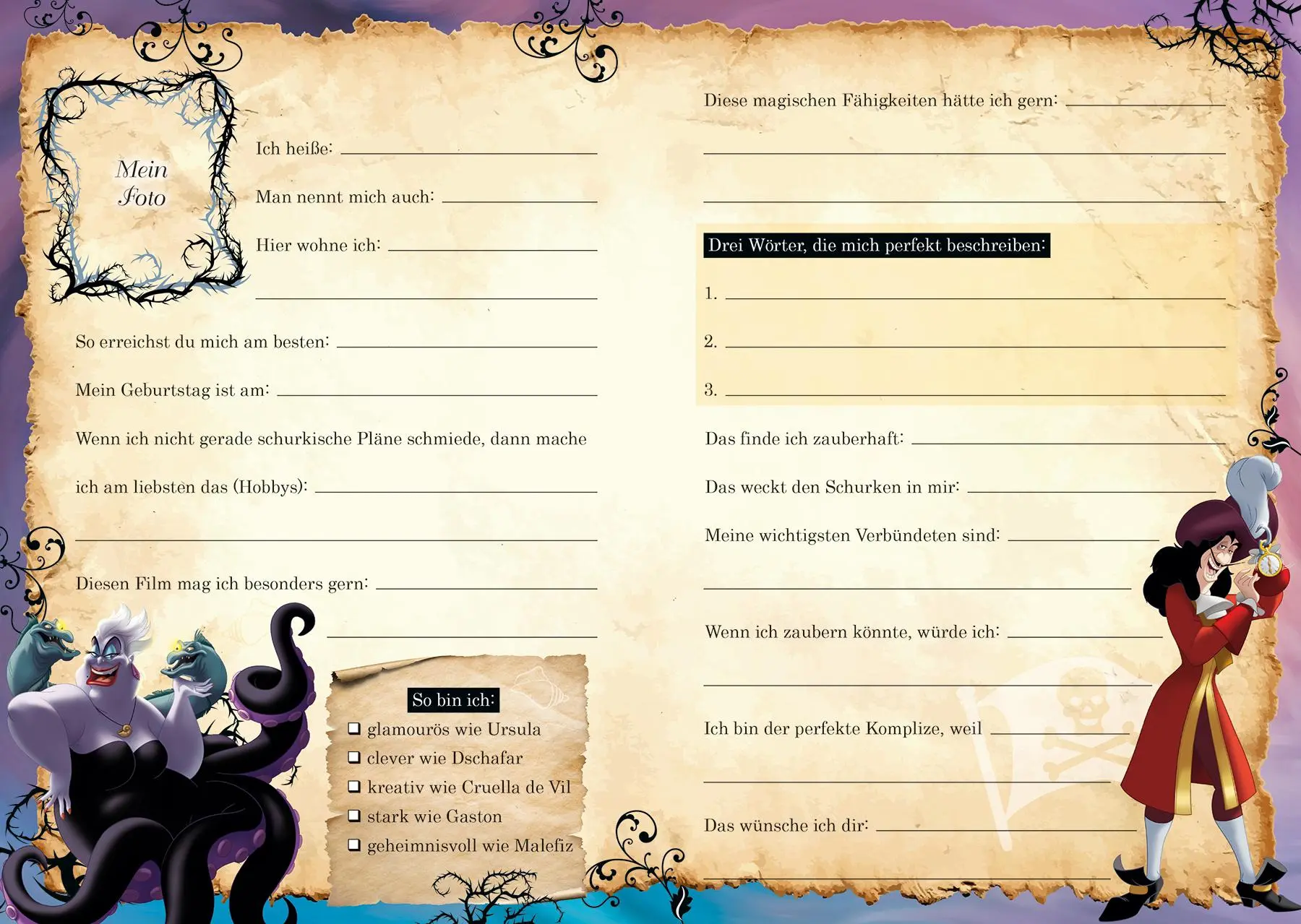 Bild: 9783833240607 | Disney Villains: Meine Freunde | Freundebuch | Panini | Buch | 72 S.