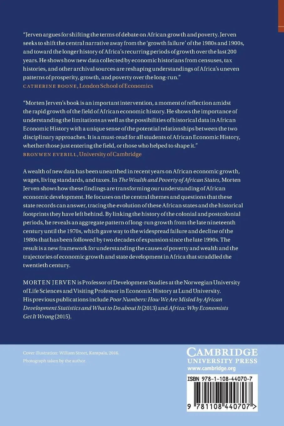 Rückseite: 9781108440707 | The Wealth and Poverty of African States | Morten Jerven | Taschenbuch