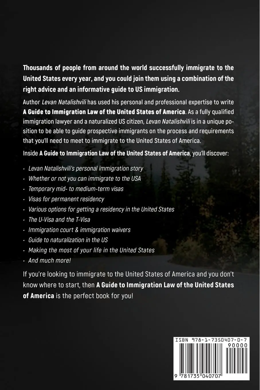 Rückseite: 9781735040707 | A Guide to Immigration Law of the United States of America | Buch