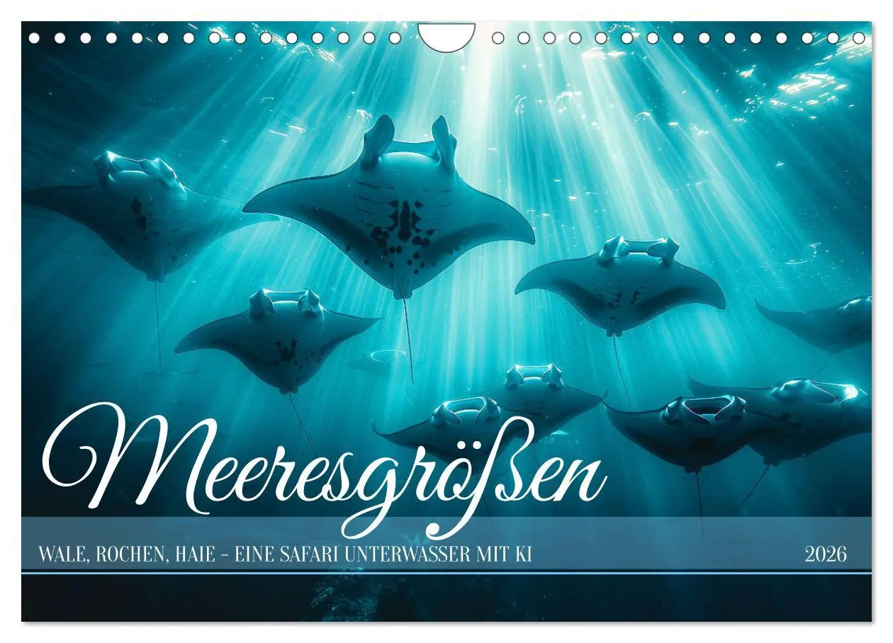 Cover: 9783457340707 | Meeresgrößen (Wandkalender 2026 DIN A4 quer), CALVENDO Monatskalender