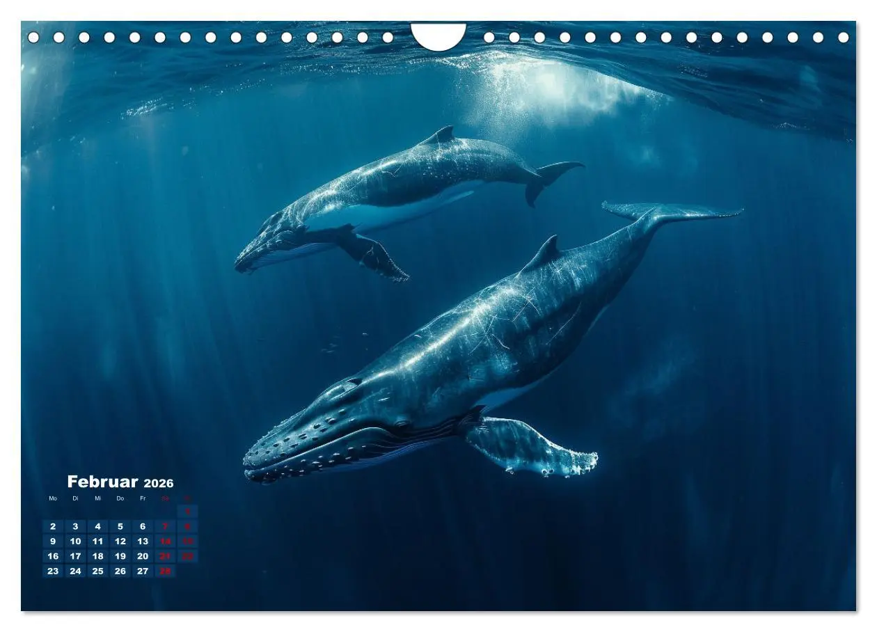 Bild: 9783457340707 | Meeresgrößen (Wandkalender 2026 DIN A4 quer), CALVENDO Monatskalender