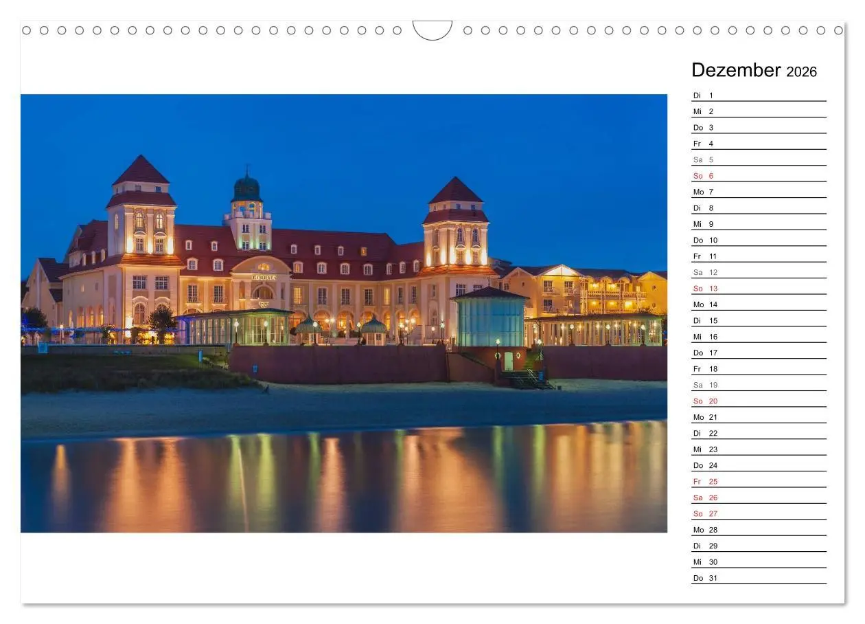 Bild: 9783457960707 | Ostseebad Binz - Zeit für Erholung (Wandkalender 2026 DIN A3 quer),...