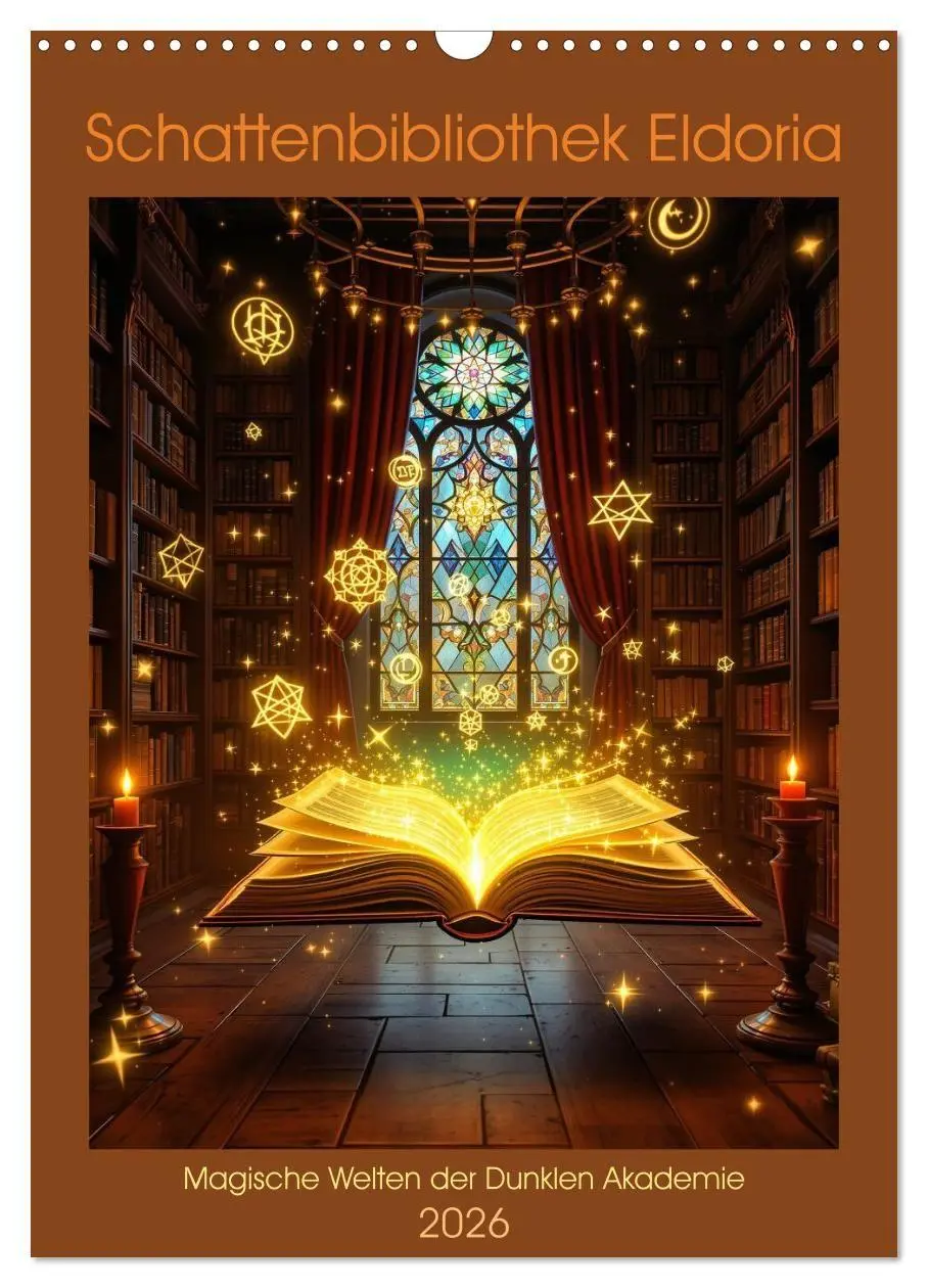 Cover: 9783516670707 | Schattenbibliothek Eldoria (Wandkalender 2026 DIN A3 hoch),...