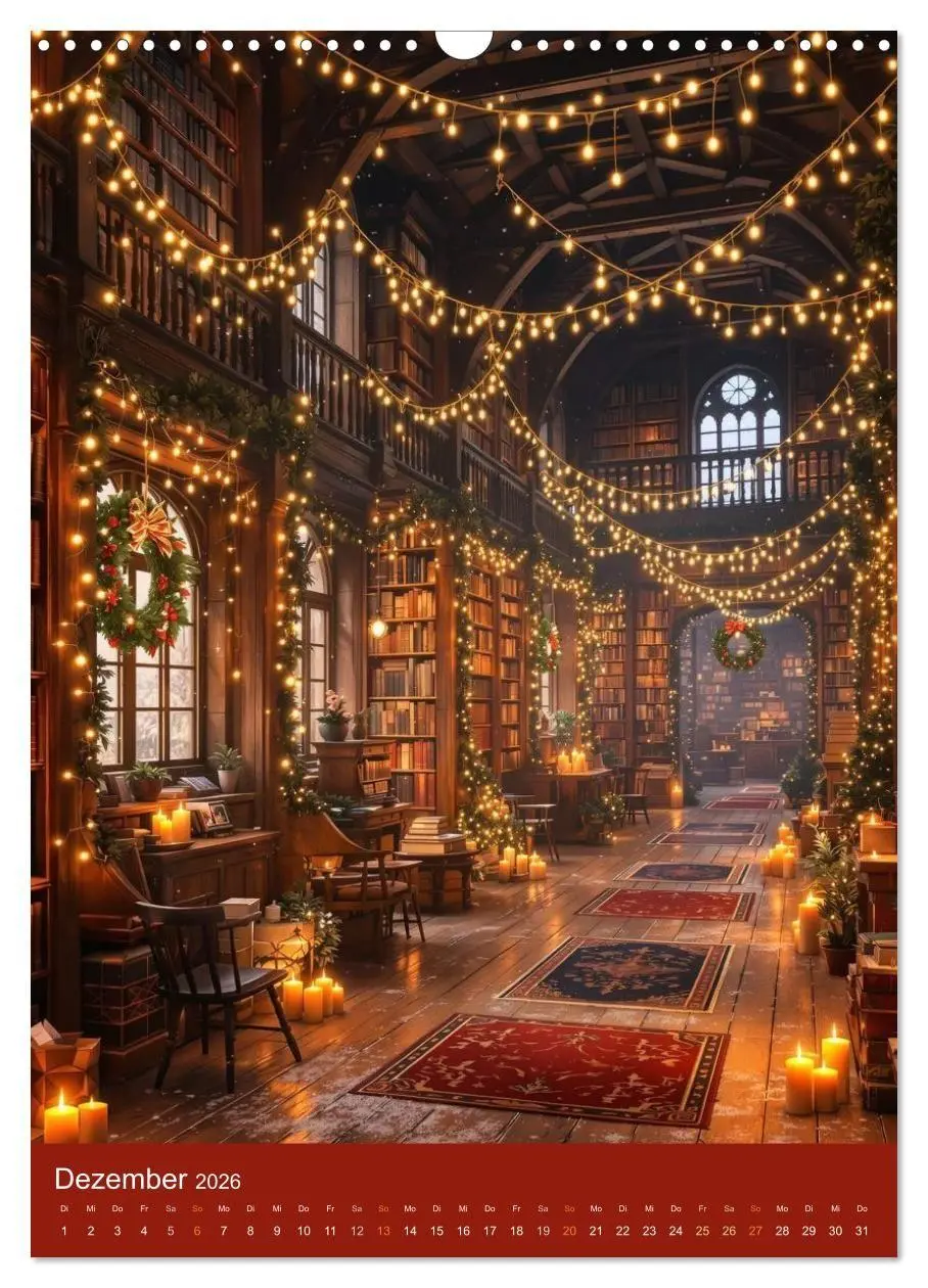 Bild: 9783516670707 | Schattenbibliothek Eldoria (Wandkalender 2026 DIN A3 hoch),...