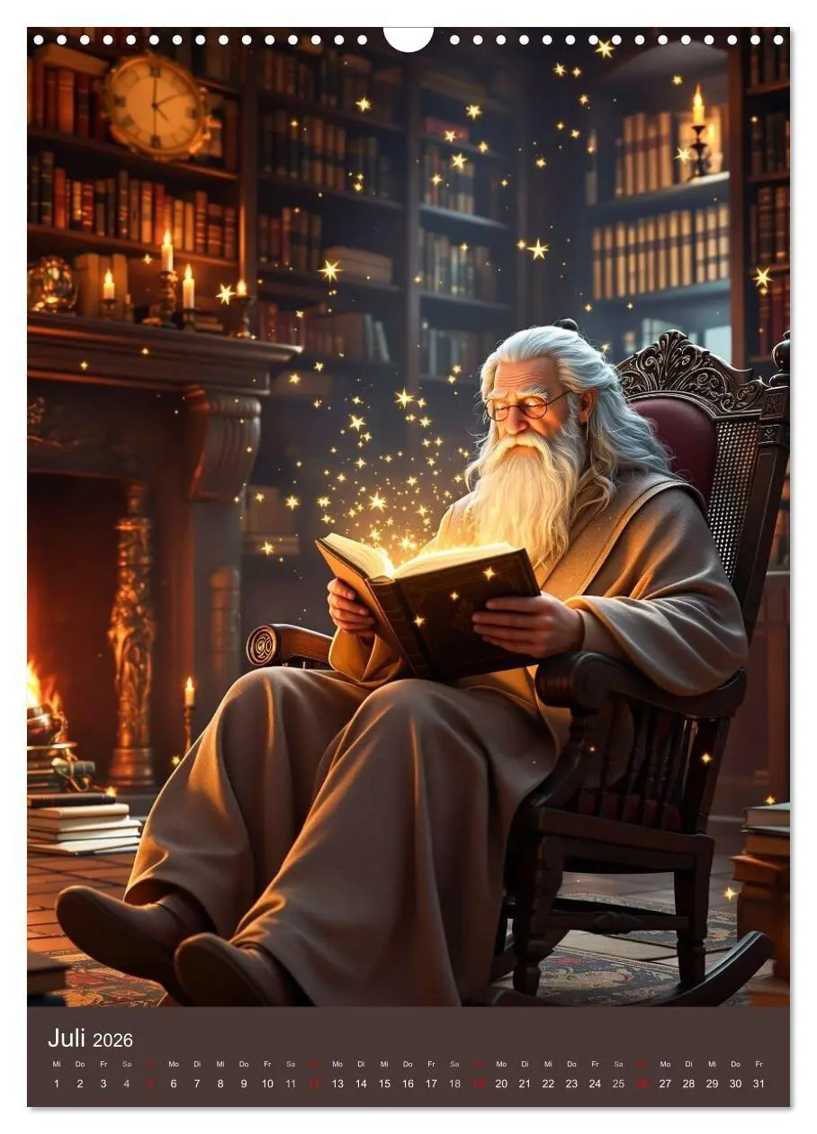 Bild: 9783516670707 | Schattenbibliothek Eldoria (Wandkalender 2026 DIN A3 hoch),...