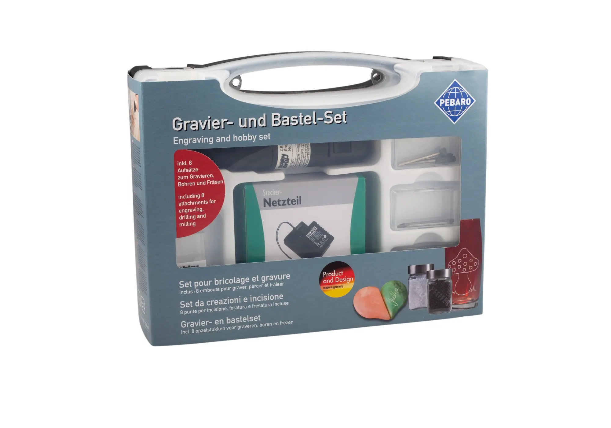 Cover: 4006094020807 | PEBARO 0208 - Gravier- und Bastel-Set im Koffer | Deutsch | 2024