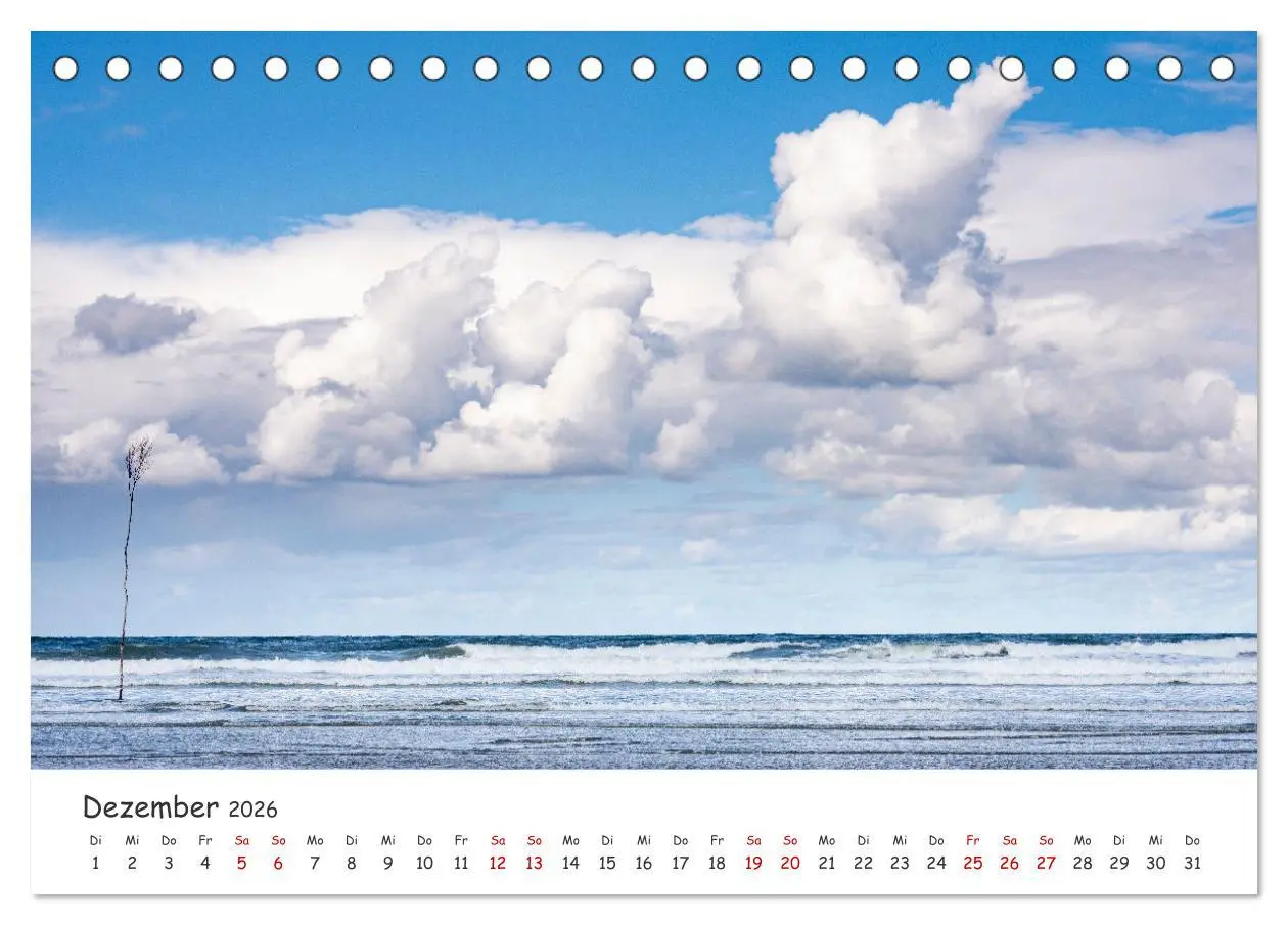 Bild: 9783457400807 | Nordsee, Meer, Strand und Wind (Tischkalender 2026 DIN A5 quer),...