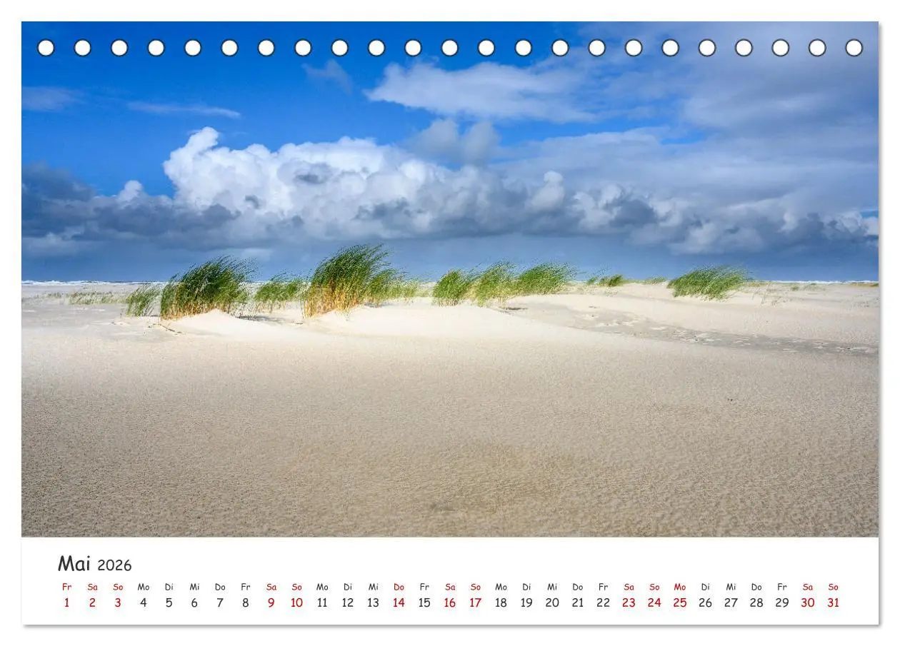 Bild: 9783457400807 | Nordsee, Meer, Strand und Wind (Tischkalender 2026 DIN A5 quer),...