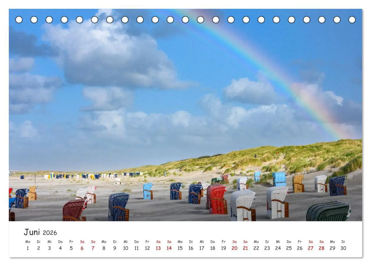 Bild: 9783457400807 | Nordsee, Meer, Strand und Wind (Tischkalender 2026 DIN A5 quer),...