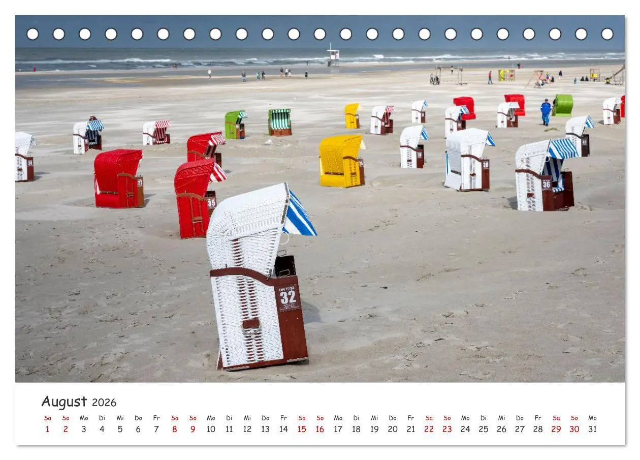 Bild: 9783457400807 | Nordsee, Meer, Strand und Wind (Tischkalender 2026 DIN A5 quer),...