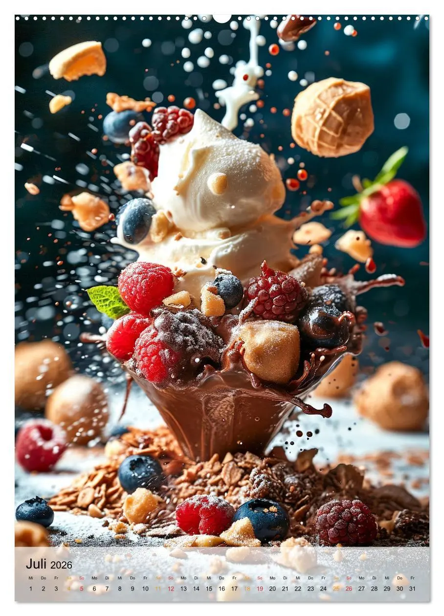 Bild: 9783516280807 | Eis - Raffinessen für Gourmets (hochwertiger Premium Wandkalender...