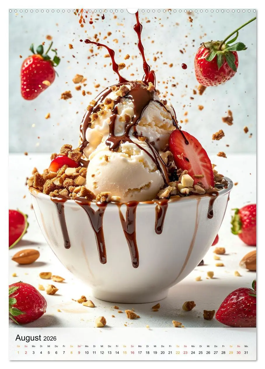 Bild: 9783516280807 | Eis - Raffinessen für Gourmets (hochwertiger Premium Wandkalender...
