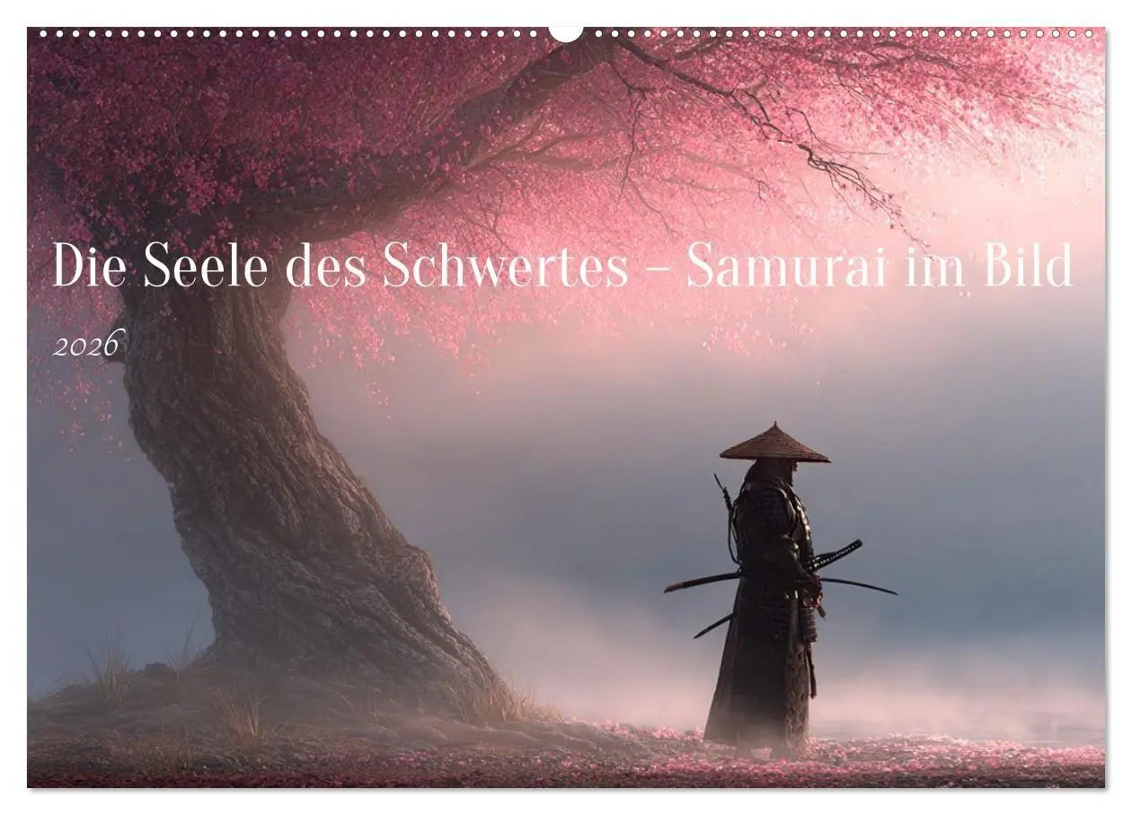 Cover: 9783516660807 | Die Seele des Schwertes - Samurai im Bild (Wandkalender 2026 DIN A2...