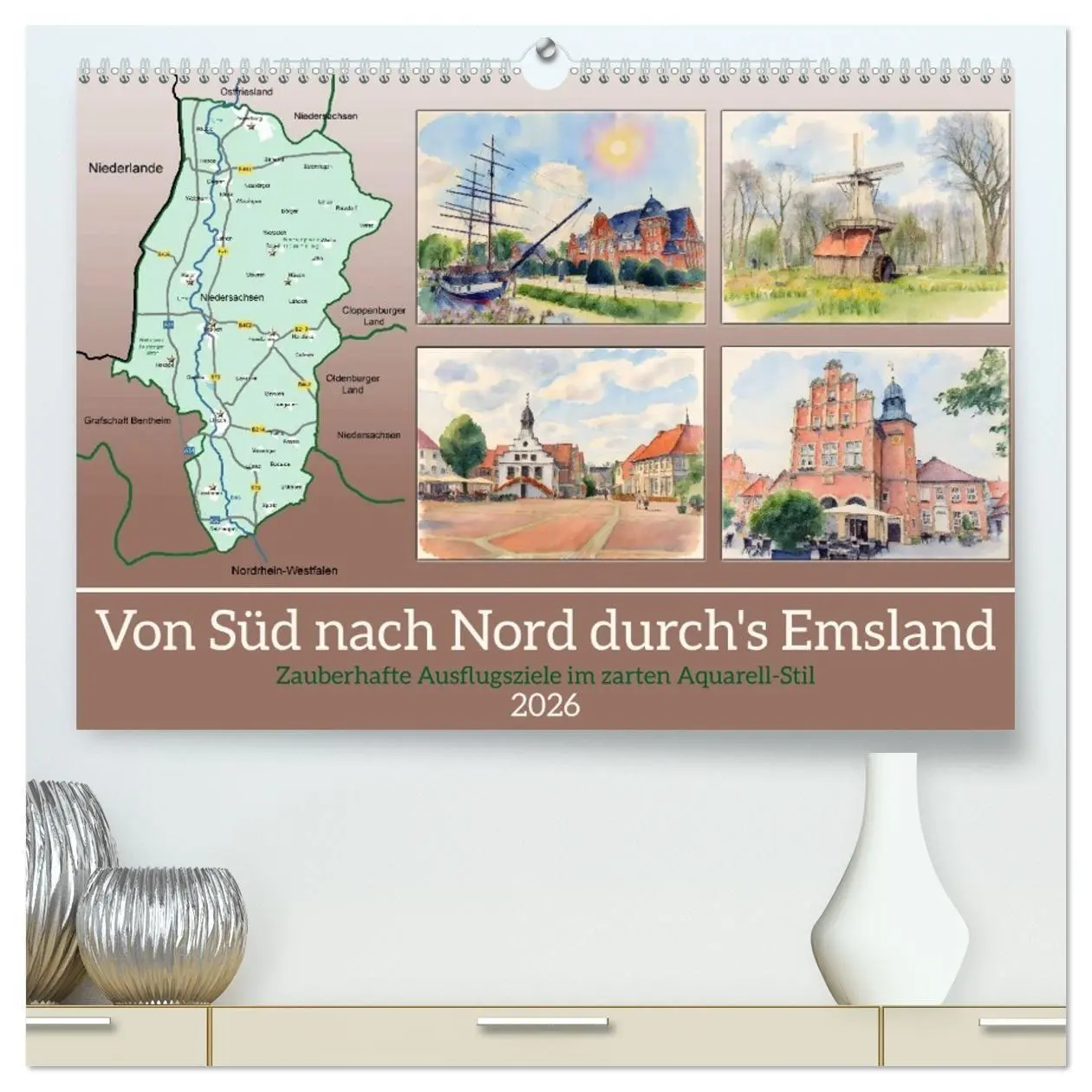 Cover: 9783516730807 | Von Süd nach Nord durch's Emsland (hochwertiger Premium...