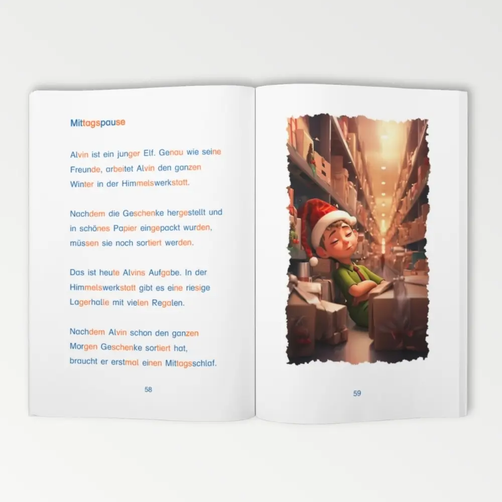 Bild: 9783988760807 | Silbenbuch 1. Klasse - Meine allerschönsten Weihnachtsgeschichten