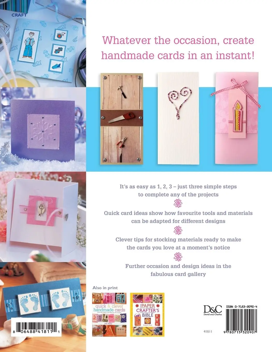 Rückseite: 9780715320907 | Quick and Clever Instant Cards | Over 65 Time-Saving Designs | Hickey