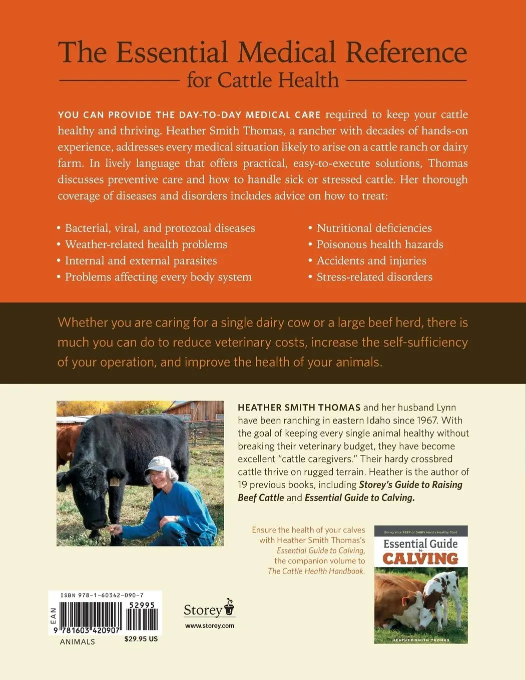 Rückseite: 9781603420907 | The Cattle Health Handbook | Heather Smith Thomas | Taschenbuch | 2009