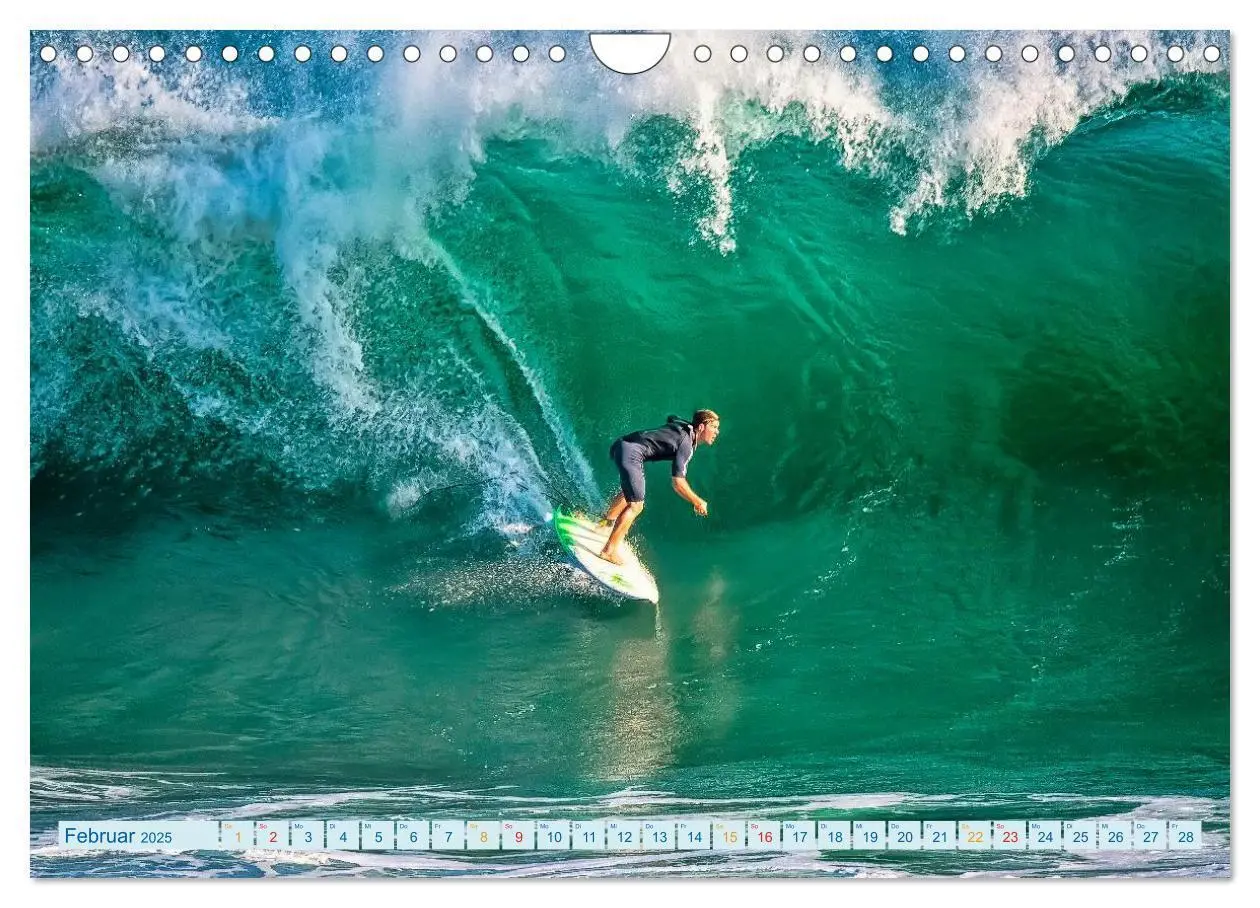 Bild: 9783435470907 | Surfen - Wasser, Wind und coole Typen (Wandkalender 2025 DIN A4...