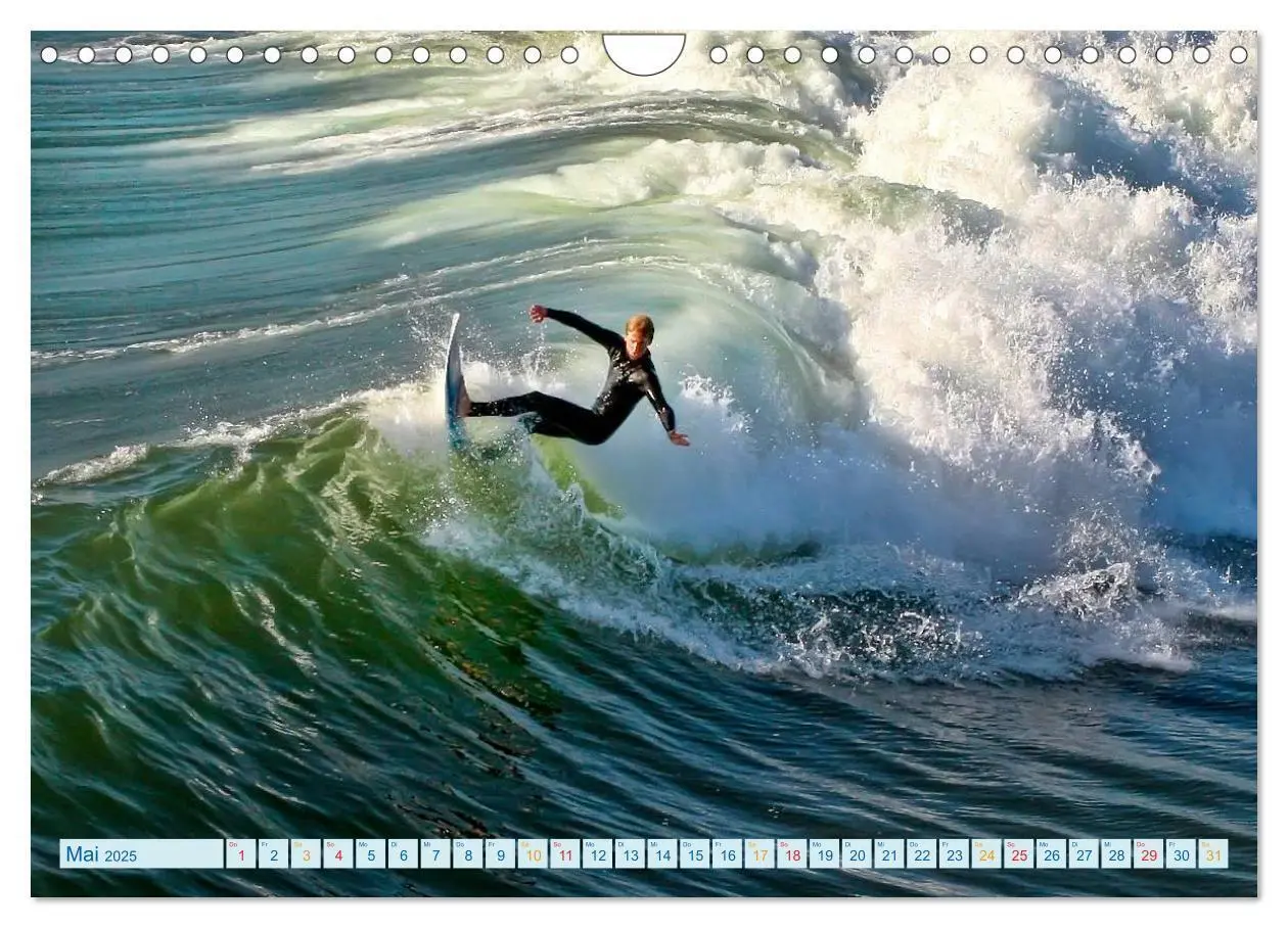 Bild: 9783435470907 | Surfen - Wasser, Wind und coole Typen (Wandkalender 2025 DIN A4...