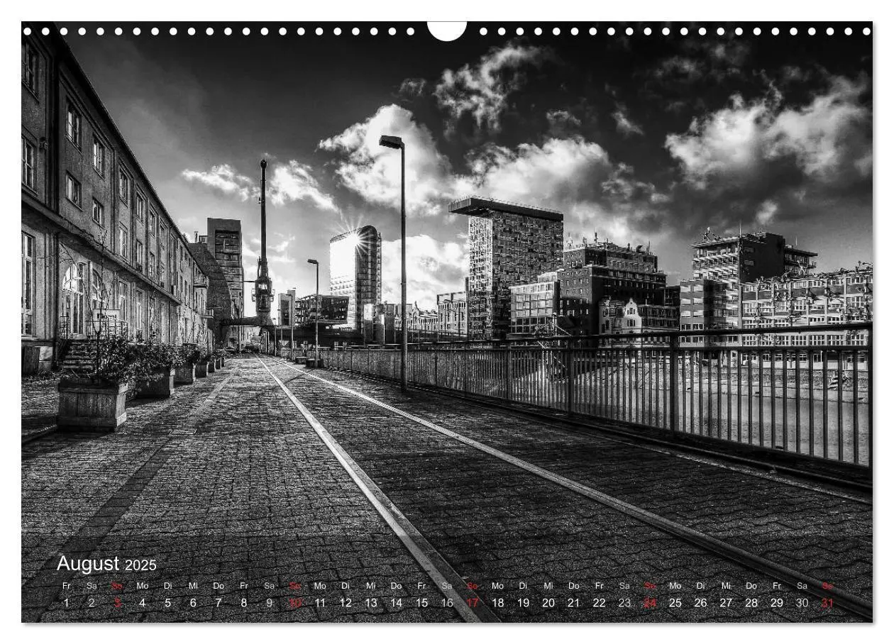 Bild: 9783435610907 | Düsseldorf Ansichten in Schwarz-Weiß (Wandkalender 2025 DIN A3...