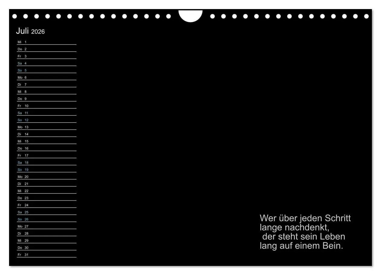Bild: 9783457320907 | Mein Persönlicher Kalender (Wandkalender 2026 DIN A4 quer),...