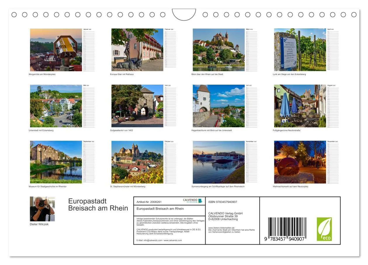 Bild: 9783457940907 | Europastadt Breisach am Rhein (Wandkalender 2026 DIN A4 quer),...