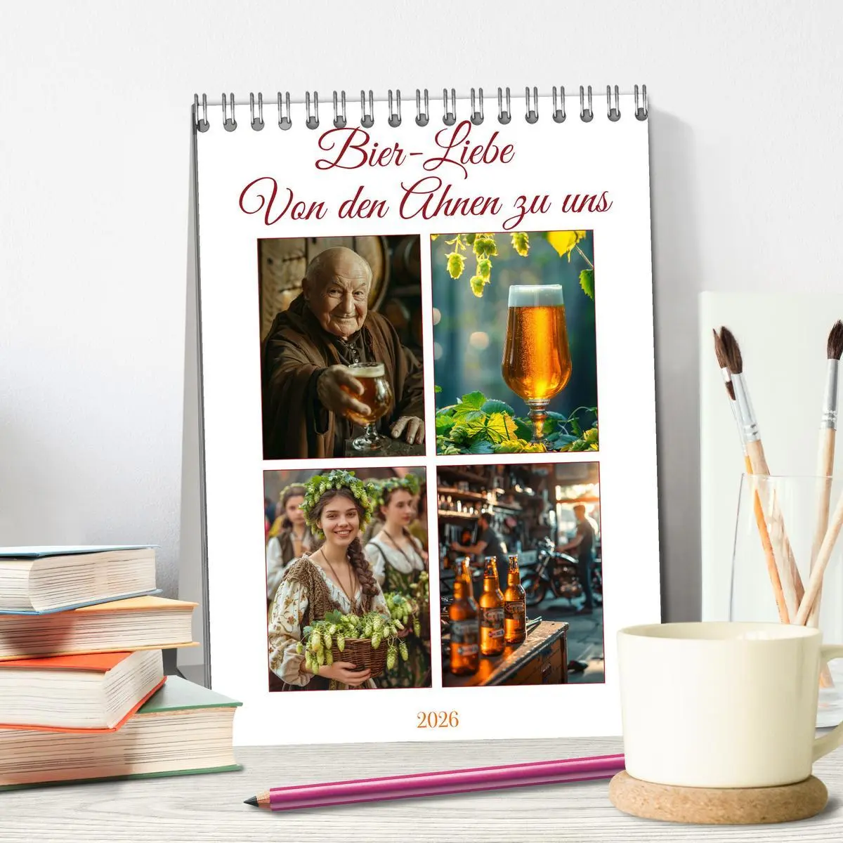 Bild: 9783516270907 | Bier-Liebe Von den Ahnen zu uns (Tischkalender 2026 DIN A5 hoch),...