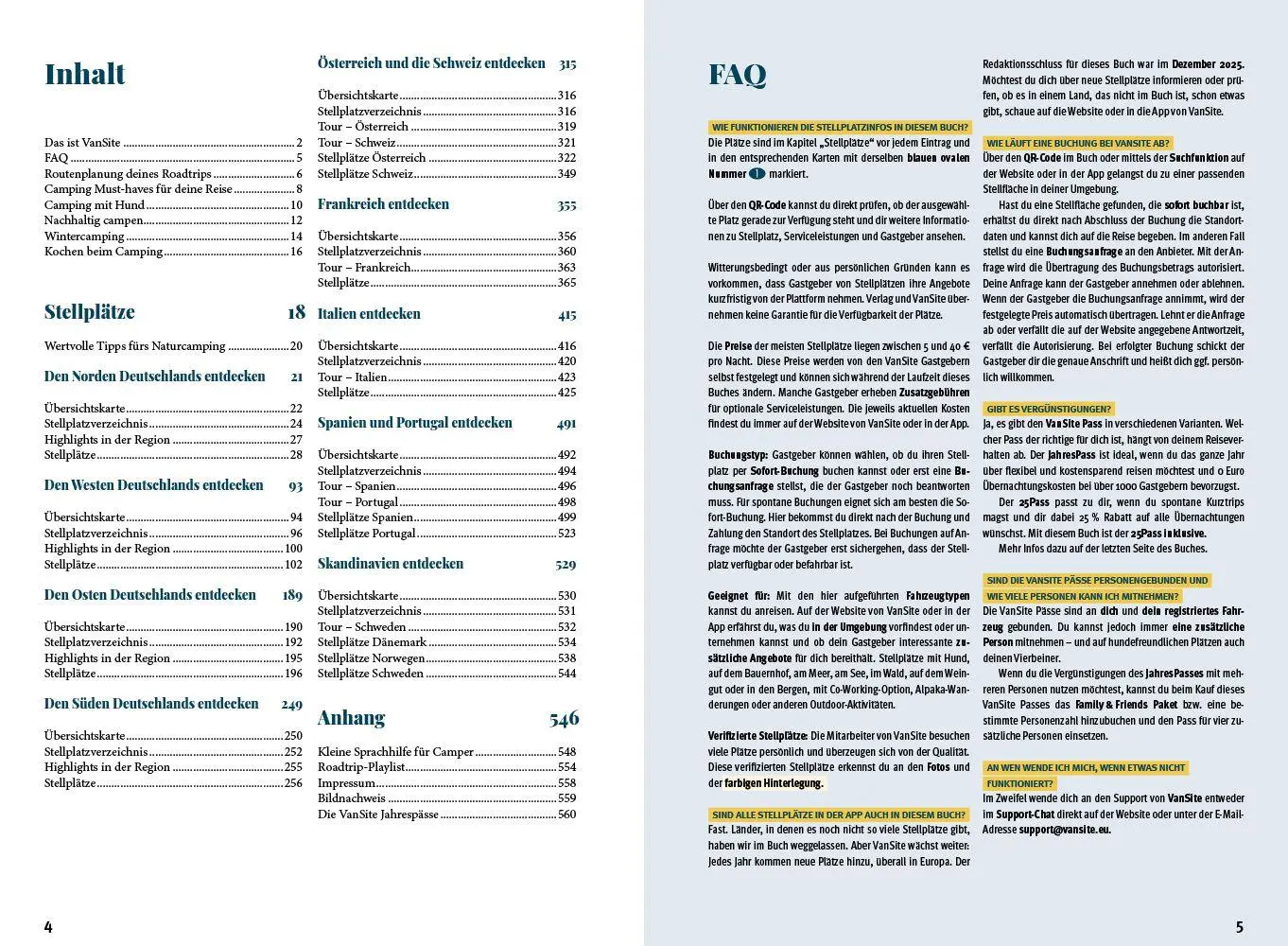 Bild: 9783831780907 | VanSite Stellplatzführer 2026 | VanSite | Taschenbuch | 560 S. | 2026