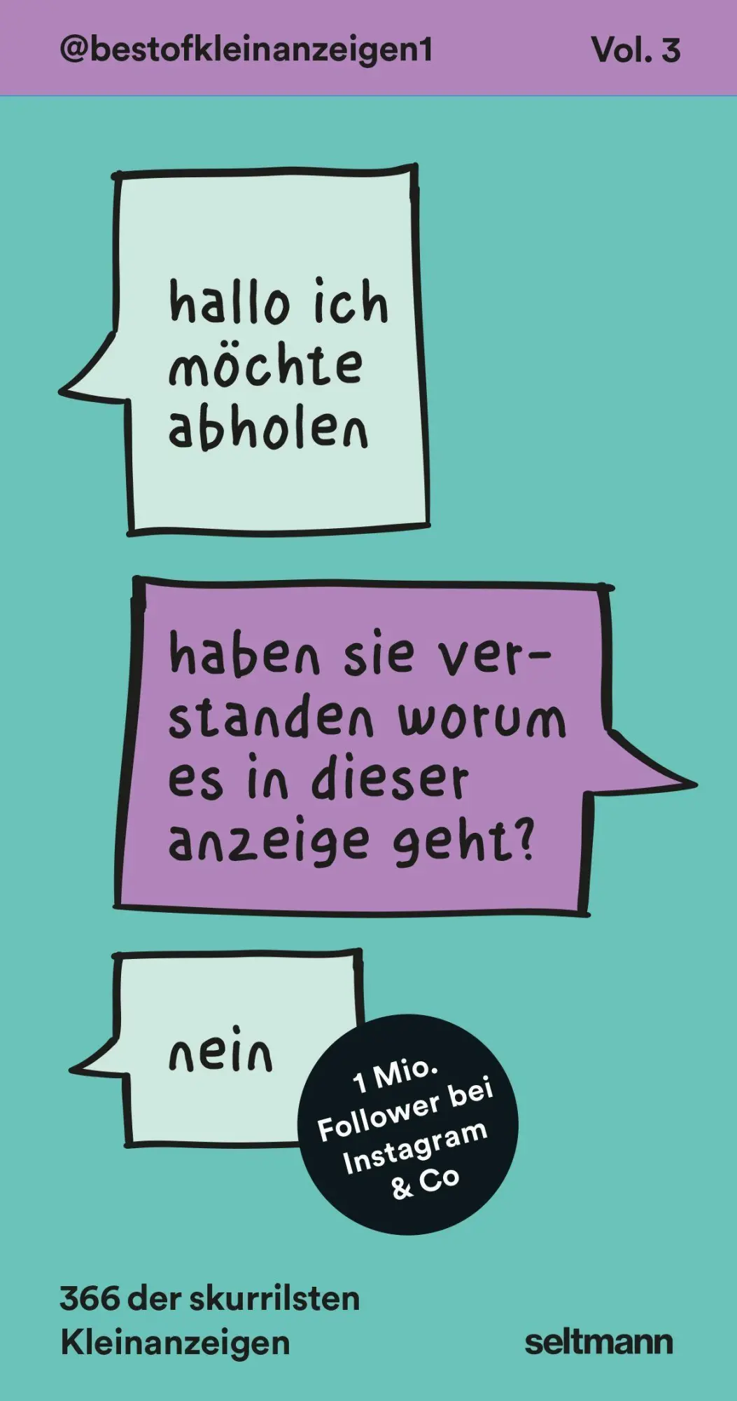 Cover: 9783949070907 | Best-Of Kleinanzeigen Vol. 3 | Marcel Rolf (u. a.) | Kalender | 370 S.
