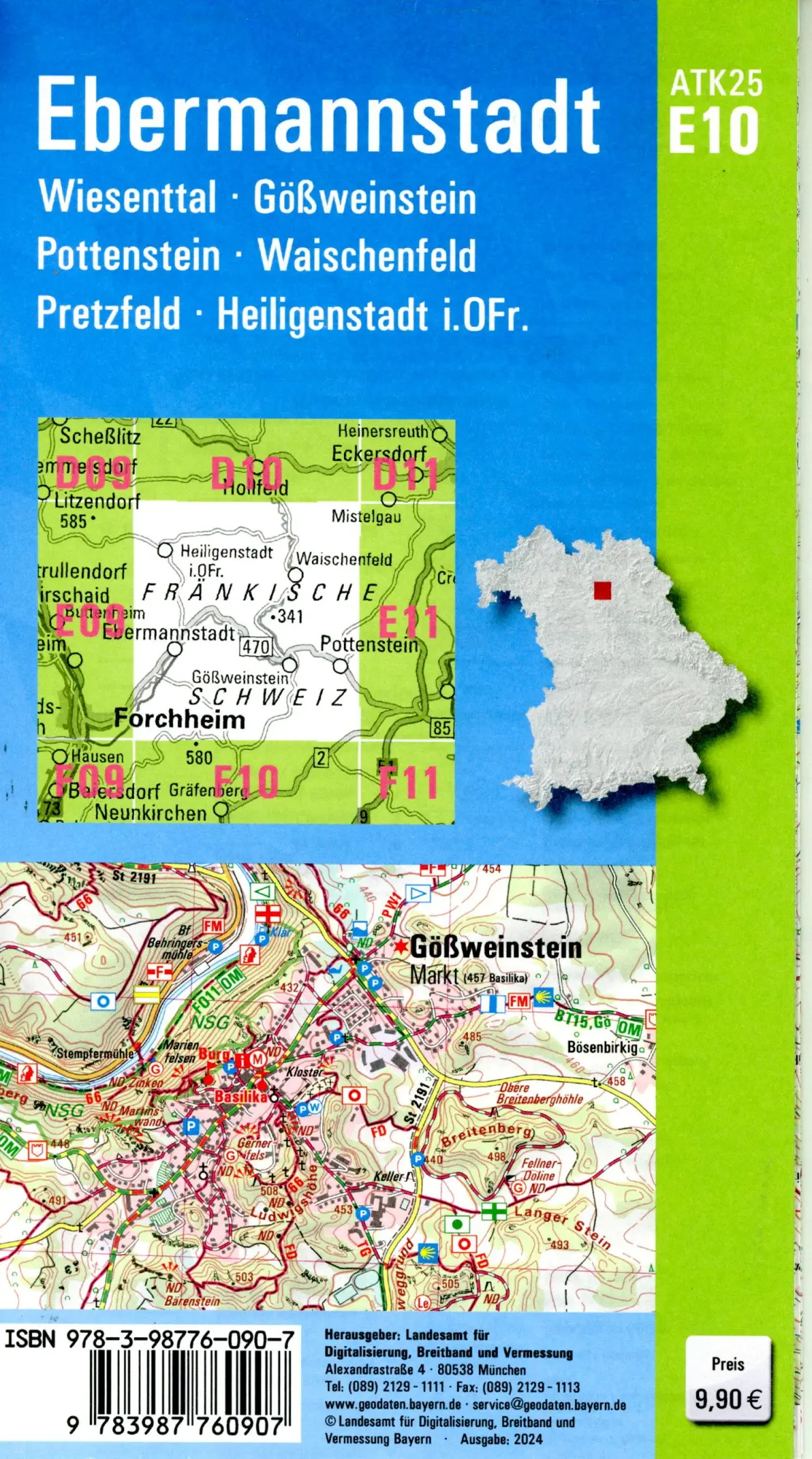 Bild: 9783987760907 | ATK25-E10 Ebermannstadt (Amtliche Topographische Karte 1:25000) | 2024
