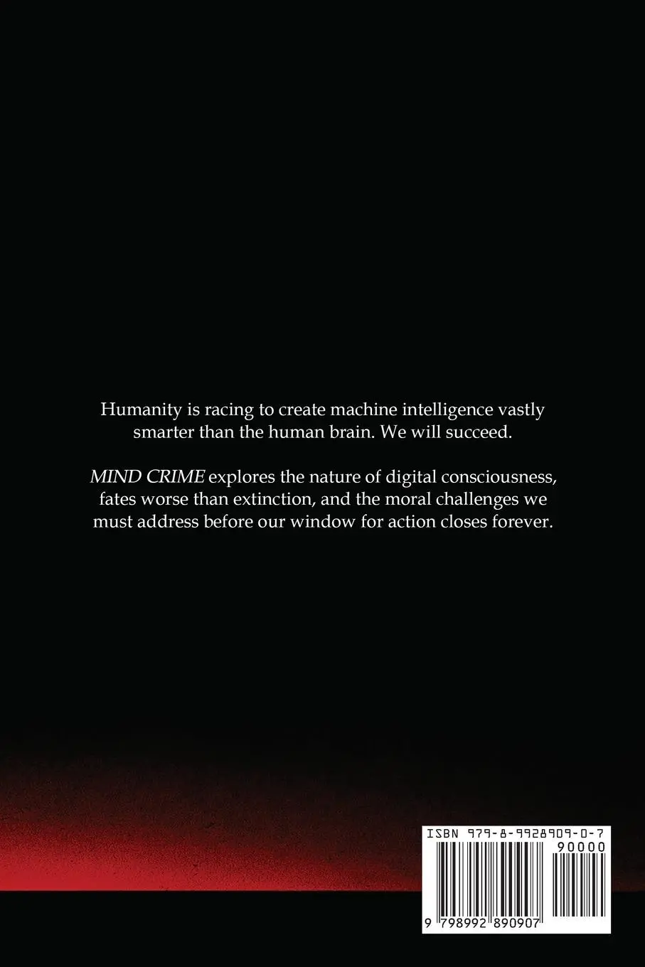 Rückseite: 9798992890907 | Mind Crime | The Moral Frontier of Artificial Intelligence | Rourke