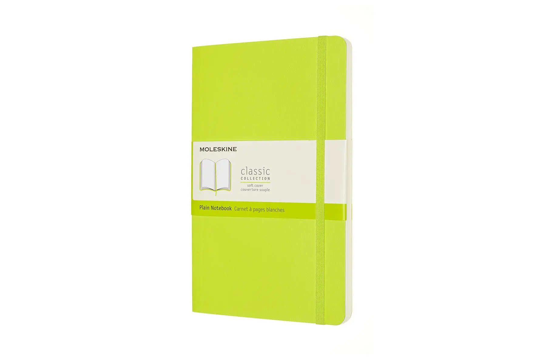Moleskine Notizbuch Large/A5, Blanko, Weicher Einband, Limetten Grün