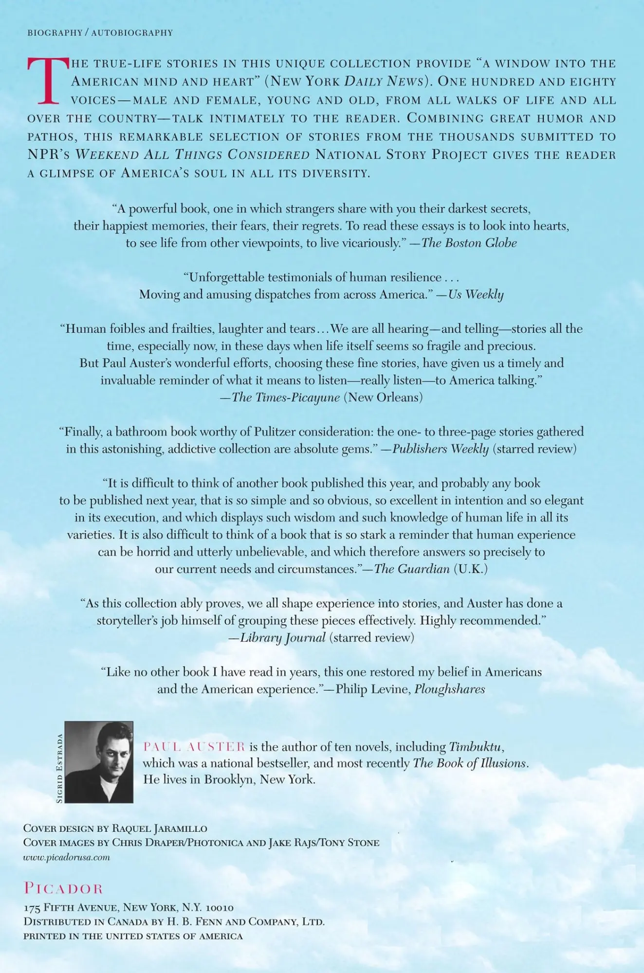 Rückseite: 9780312421007 | I Thought My Father Was God | Paul Auster | Taschenbuch | XXXI | 2002