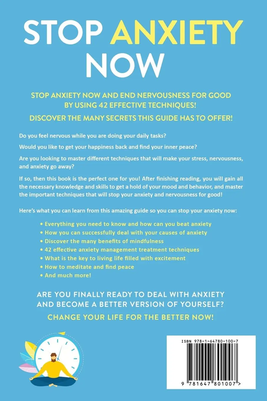 Rückseite: 9781647801007 | Stop Anxiety Now | Derick Howell | Taschenbuch | Englisch | 2020