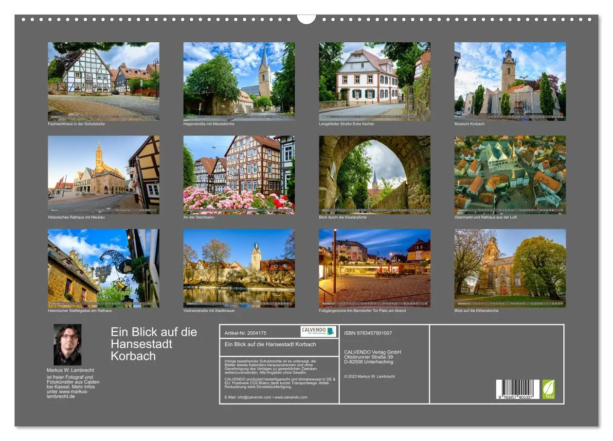 Bild: 9783457901007 | Ein Blick auf die Hansestadt Korbach (Wandkalender 2026 DIN A2...
