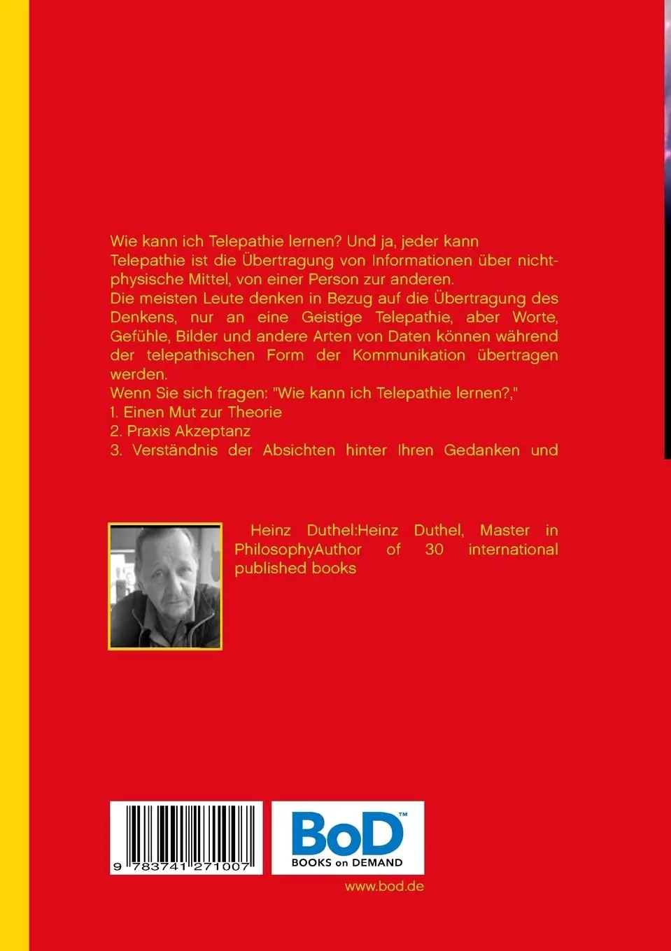 Rückseite: 9783741271007 | Interdimensionale Telepathie (2) | Heinz Duthel | Taschenbuch | 300 S.