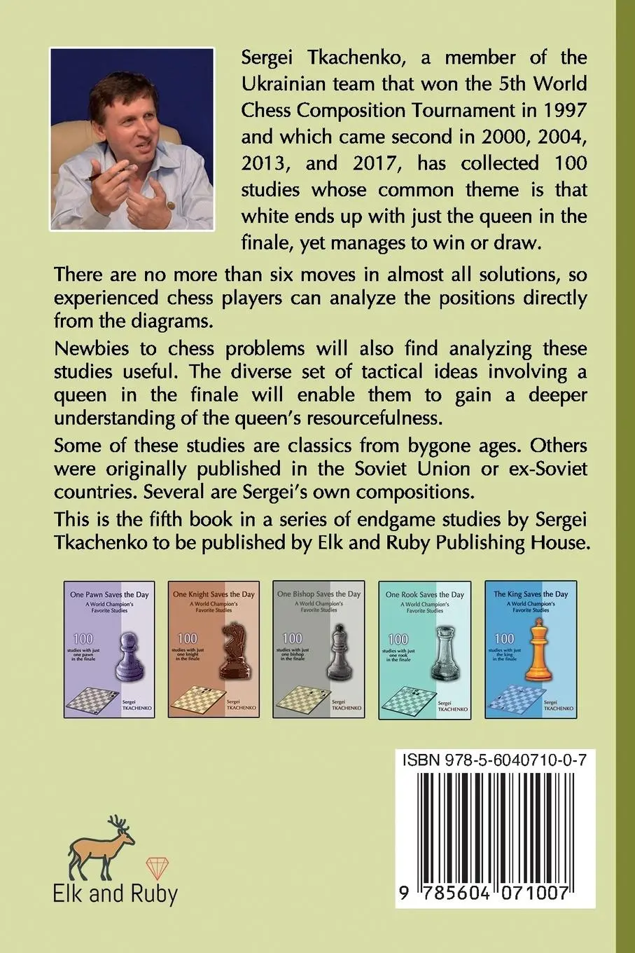 Rückseite: 9785604071007 | The Queen Saves the Day | A World Champion's Favorite Studies | Buch