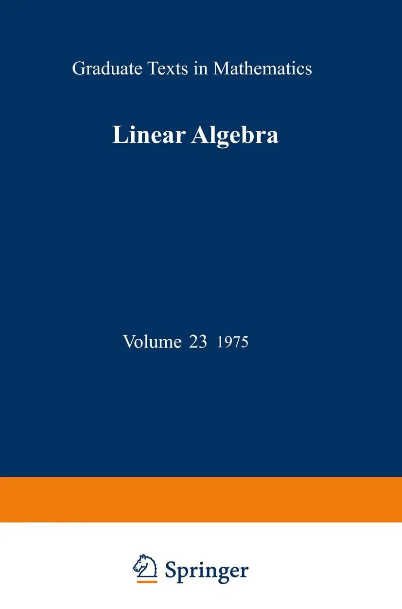 Cover: 9780387901107 | Linear Algebra | Werner H. Greub | Buch | xviii | Englisch | 1975 Cover: 9780387901107 | Linear Algebra | Werner H. Greub | Buch | xviii | Englisch | 1975