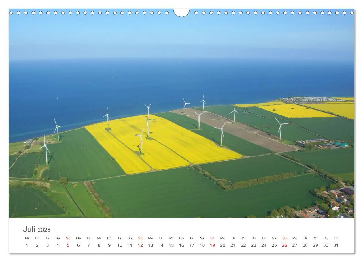 Bild: 9783457681107 | Fehmarn aus der Luft (Wandkalender 2026 DIN A3 quer), CALVENDO...