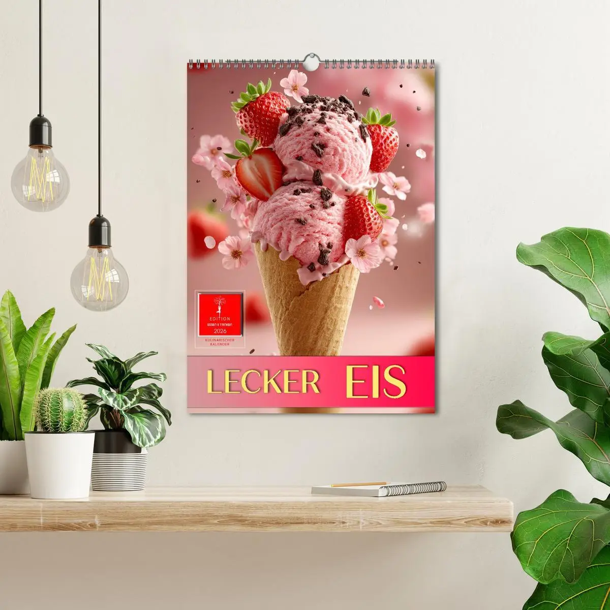 Bild: 9783516601107 | Lecker Eis (Wandkalender 2026 DIN A3 hoch), CALVENDO Monatskalender