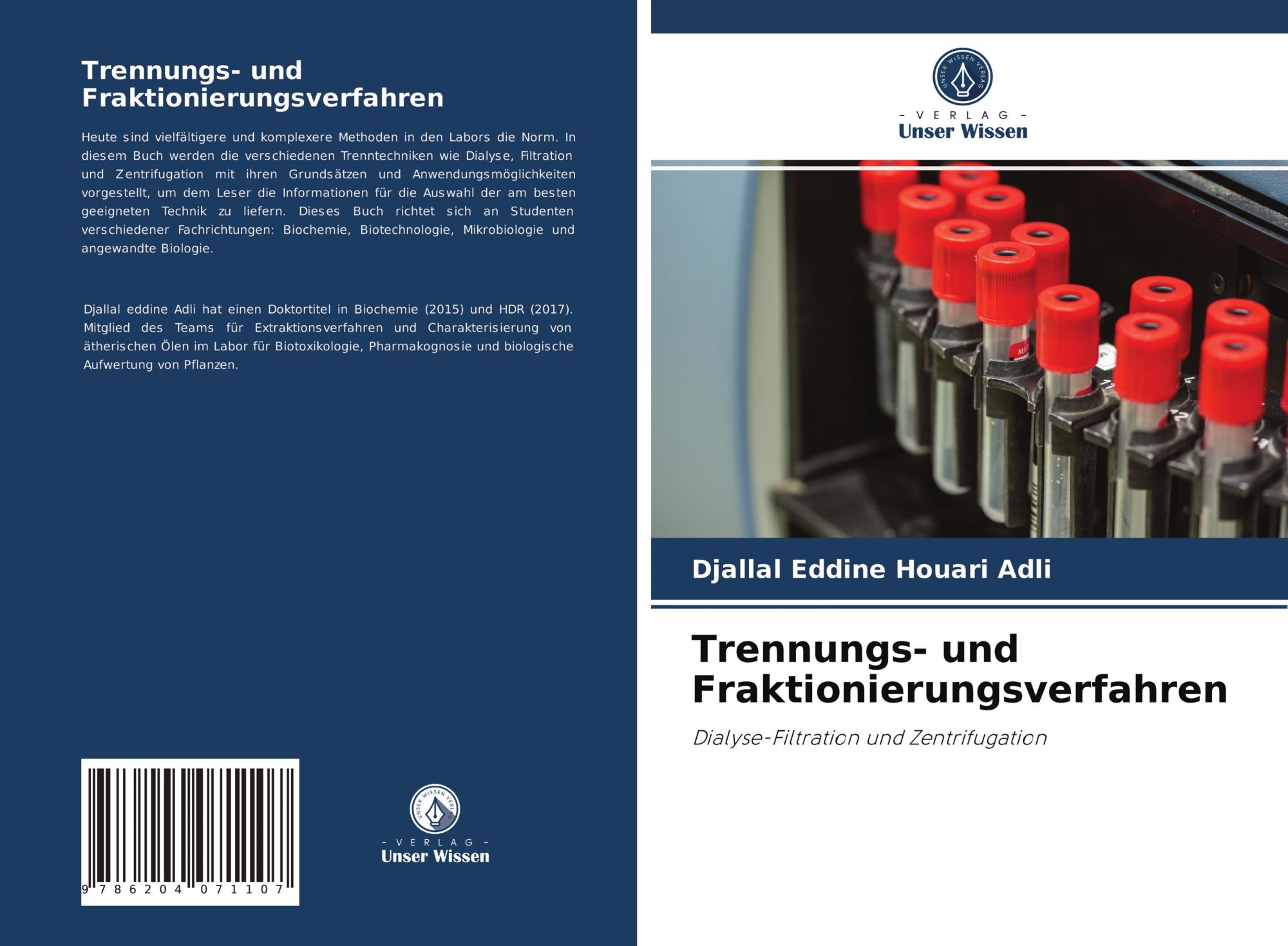 Cover: 9786204071107 | Trennungs- und Fraktionierungsverfahren | Adli (u. a.) | Taschenbuch